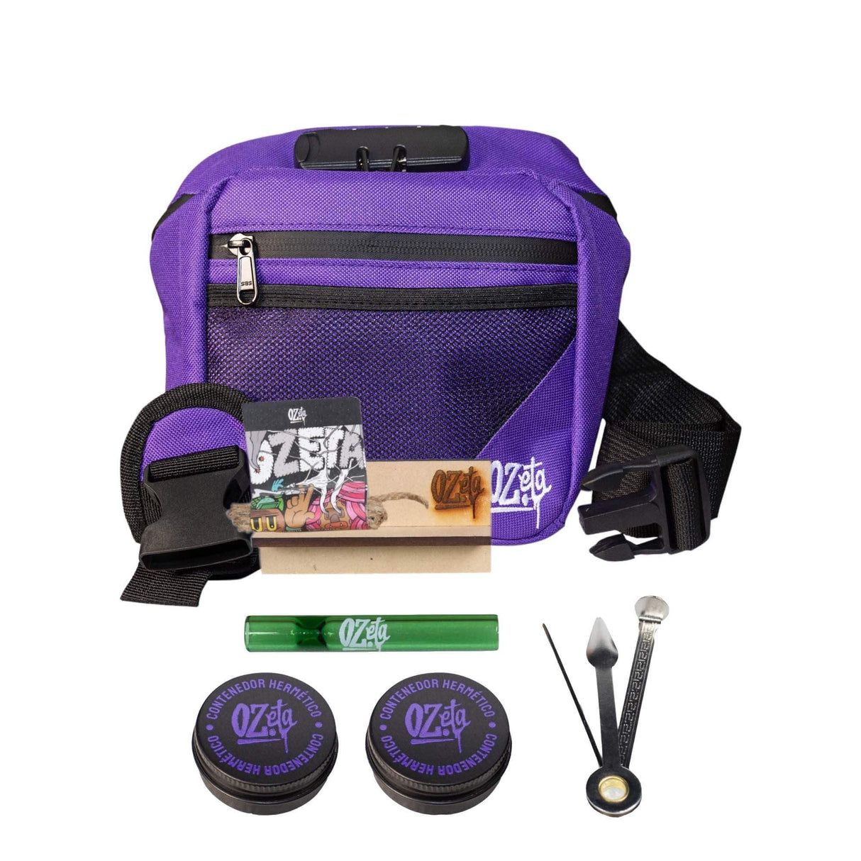 Banano morado con cierre y kit de accesorios Ozeta para cultivo, frascos y herramientas