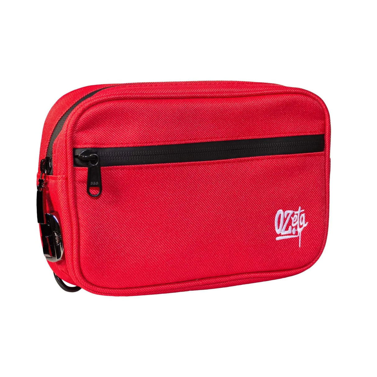 Chestbag roja tipo bandolera con cierre delantero, ideal para accesorios de cultivo indoor