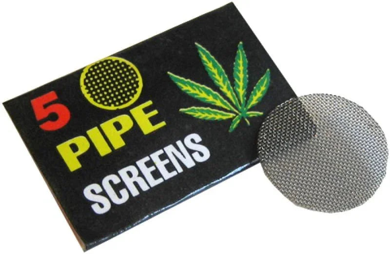 Pack de 5 rejillas metálicas redondas para pipa, accesorio de cultivo indoor.