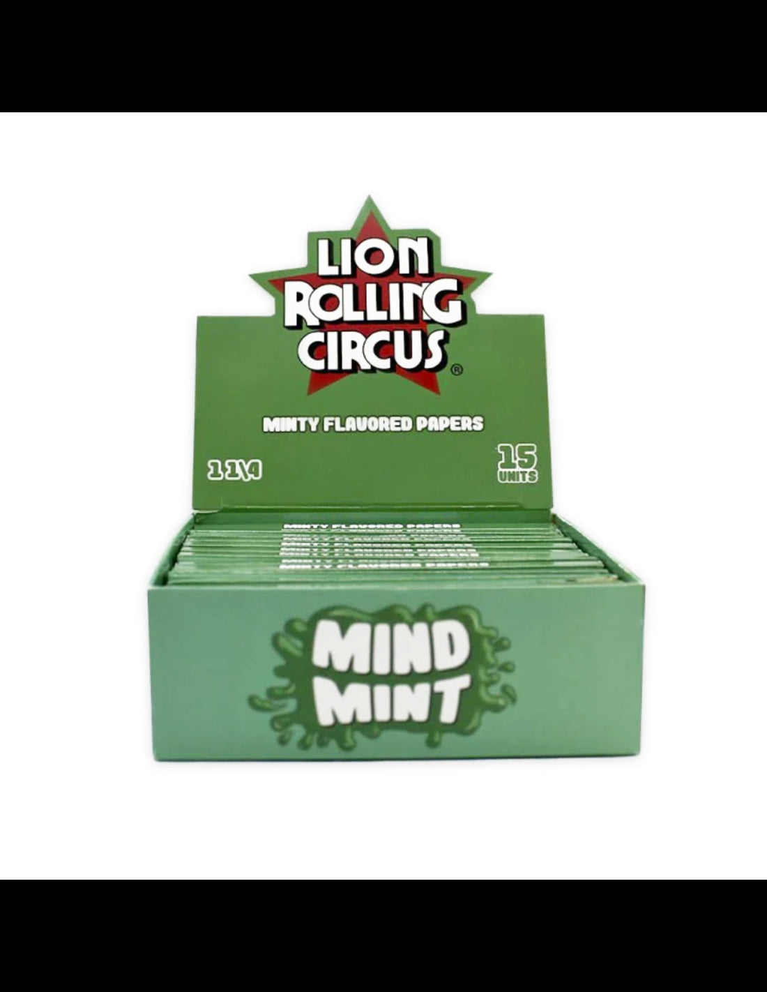 Papelillo 1 1/4 Mind Mint - Lion Rolling Circus