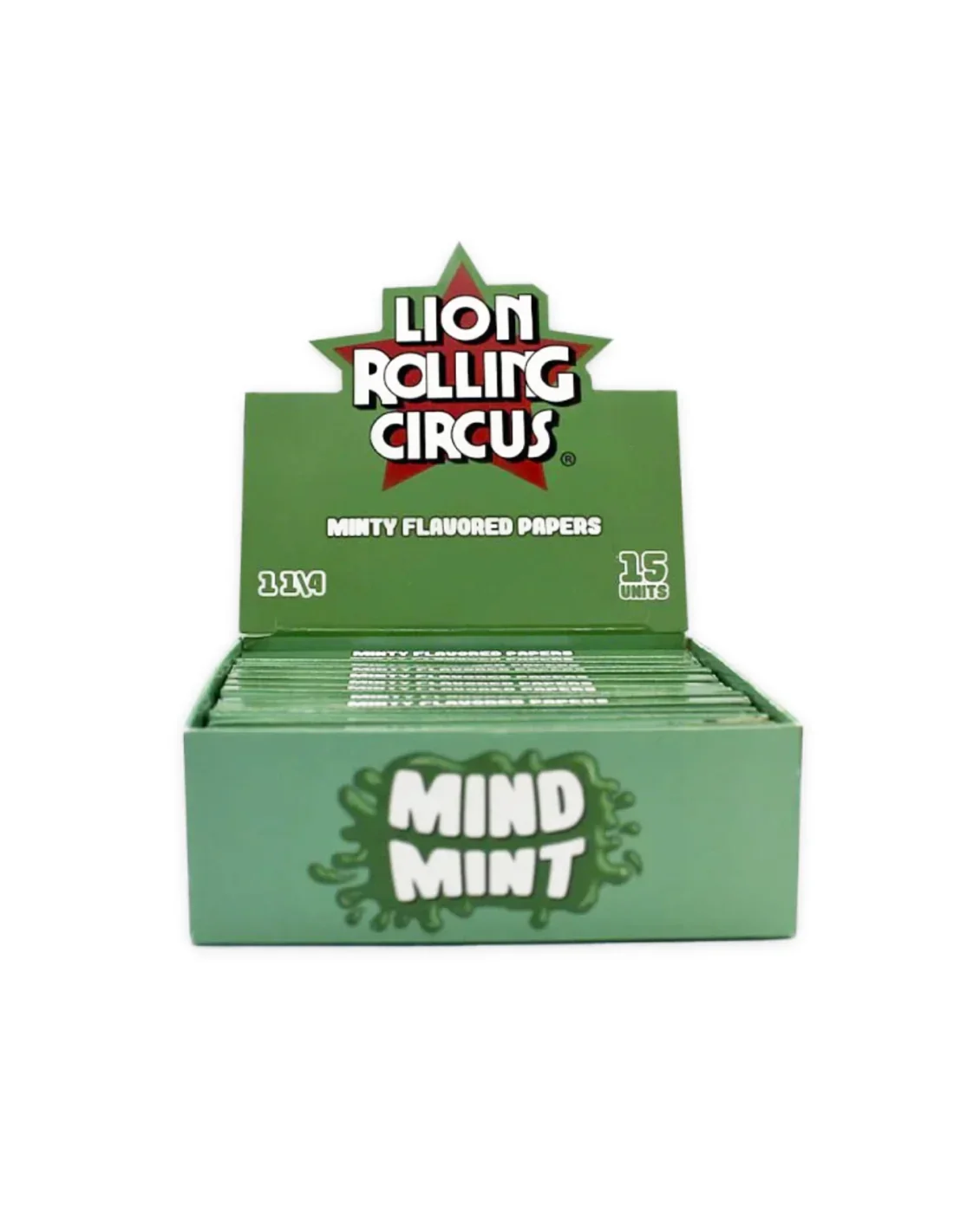 Papelillo 1 1/4 Mind Mint - Lion Rolling Circus