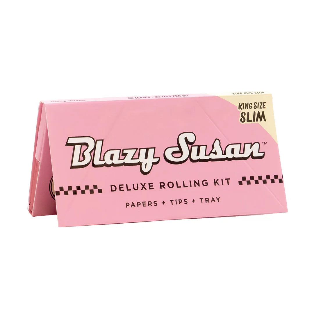 Papelillo Blazy Susan Pink King Size Slim Deluxe Kit