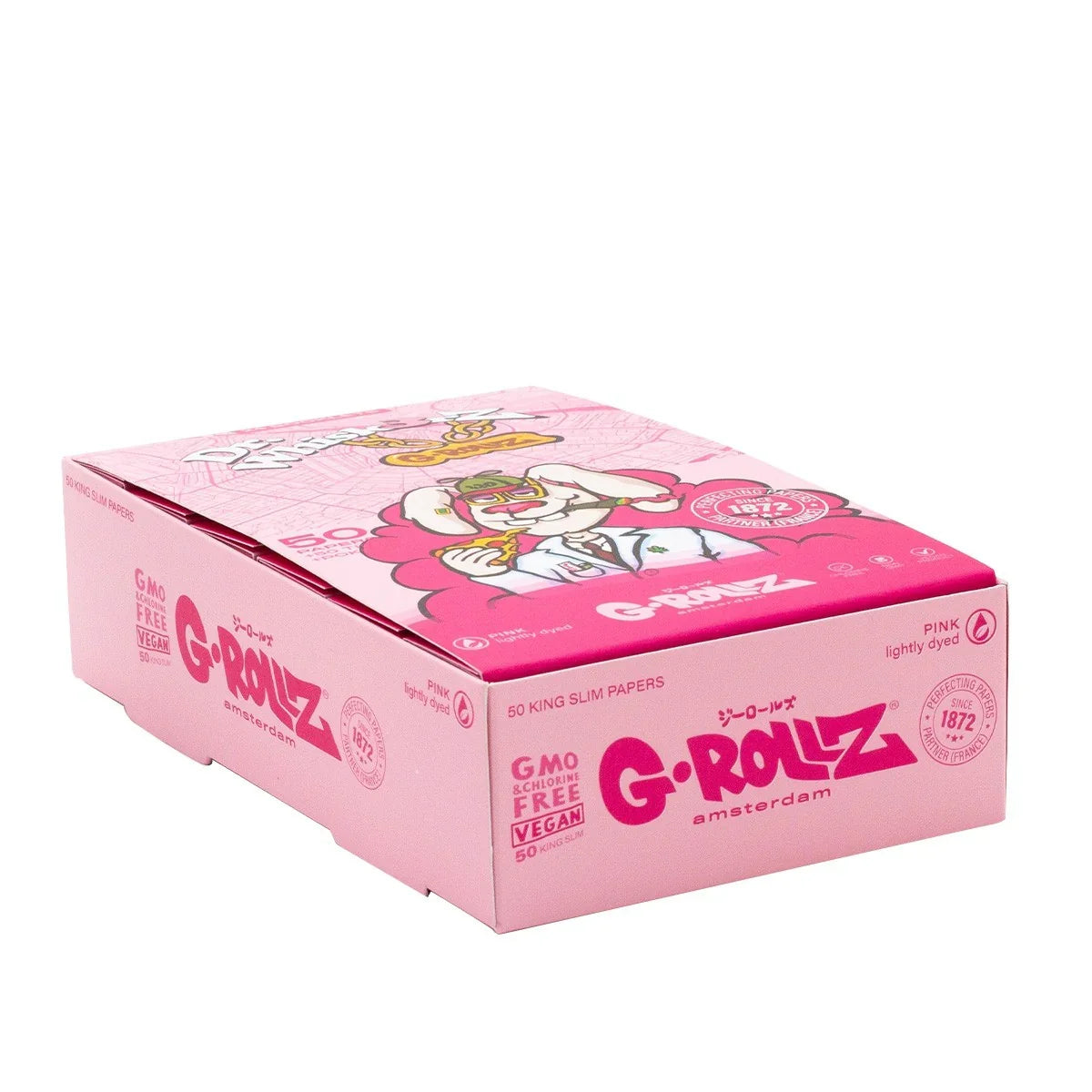 Papelillo G-Rollz King Size + Tips Dr. Whiskerz Pink