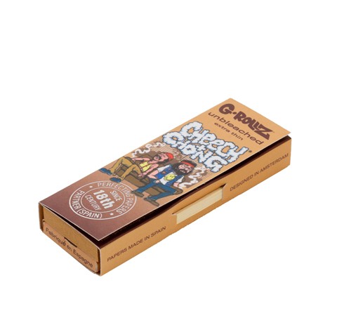 Papelillo G-Rollz Unbleach 1 1/4 + Tips Cheech&Chong In Da Chair