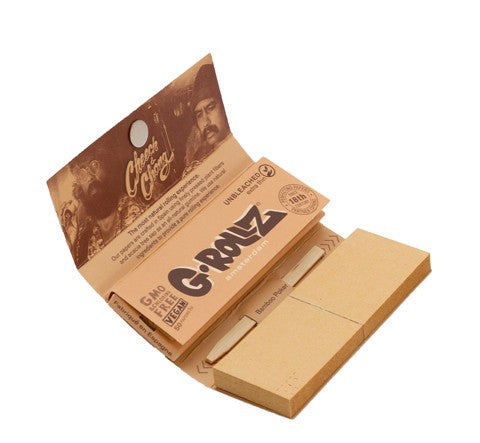 Papelillo G-Rollz Unbleach 1 1/4 + Tips Cheech&Chong In Da Chair