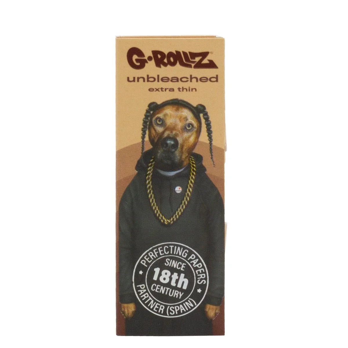 Papelillo G-Rollz Unbleach 1 1/4 + Tips Pets Rock Rap