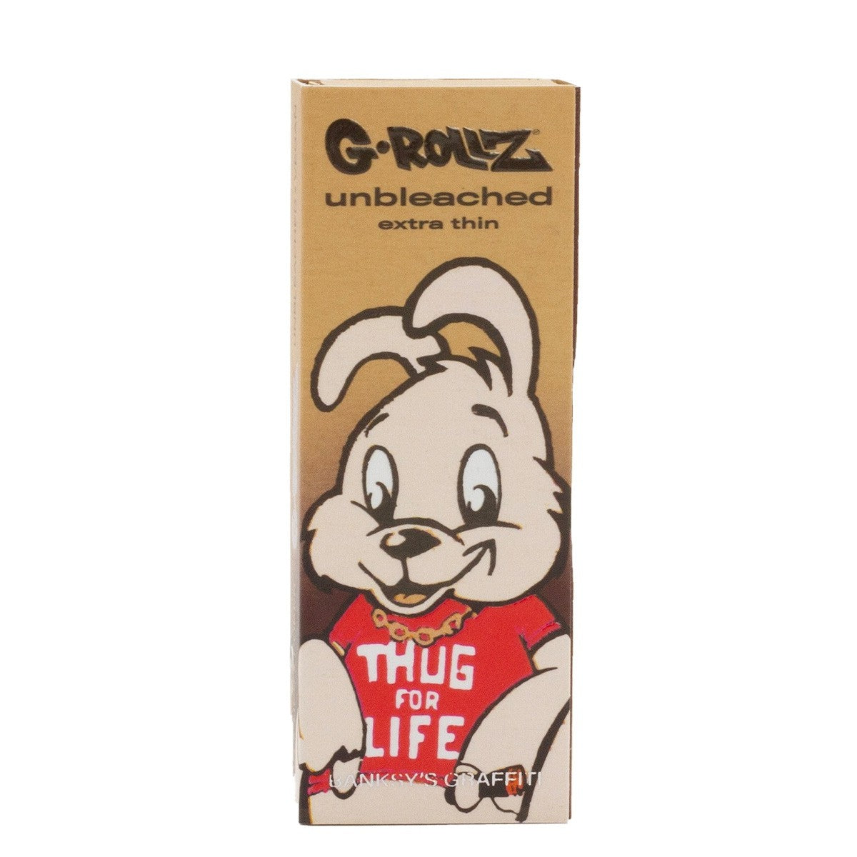 Papelillo G-Rollz Unbleach Extra Thin 1 1/4 + Tips Banksy