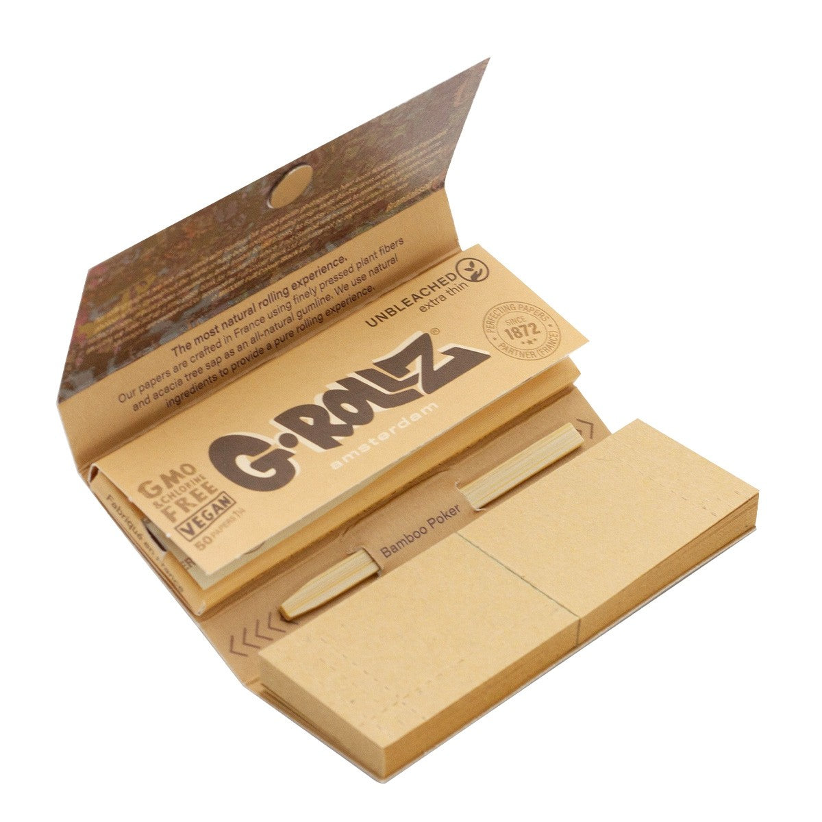 Papelillo G-Rollz Unbleach Extra Thin 1 1/4 + Tips Banksy