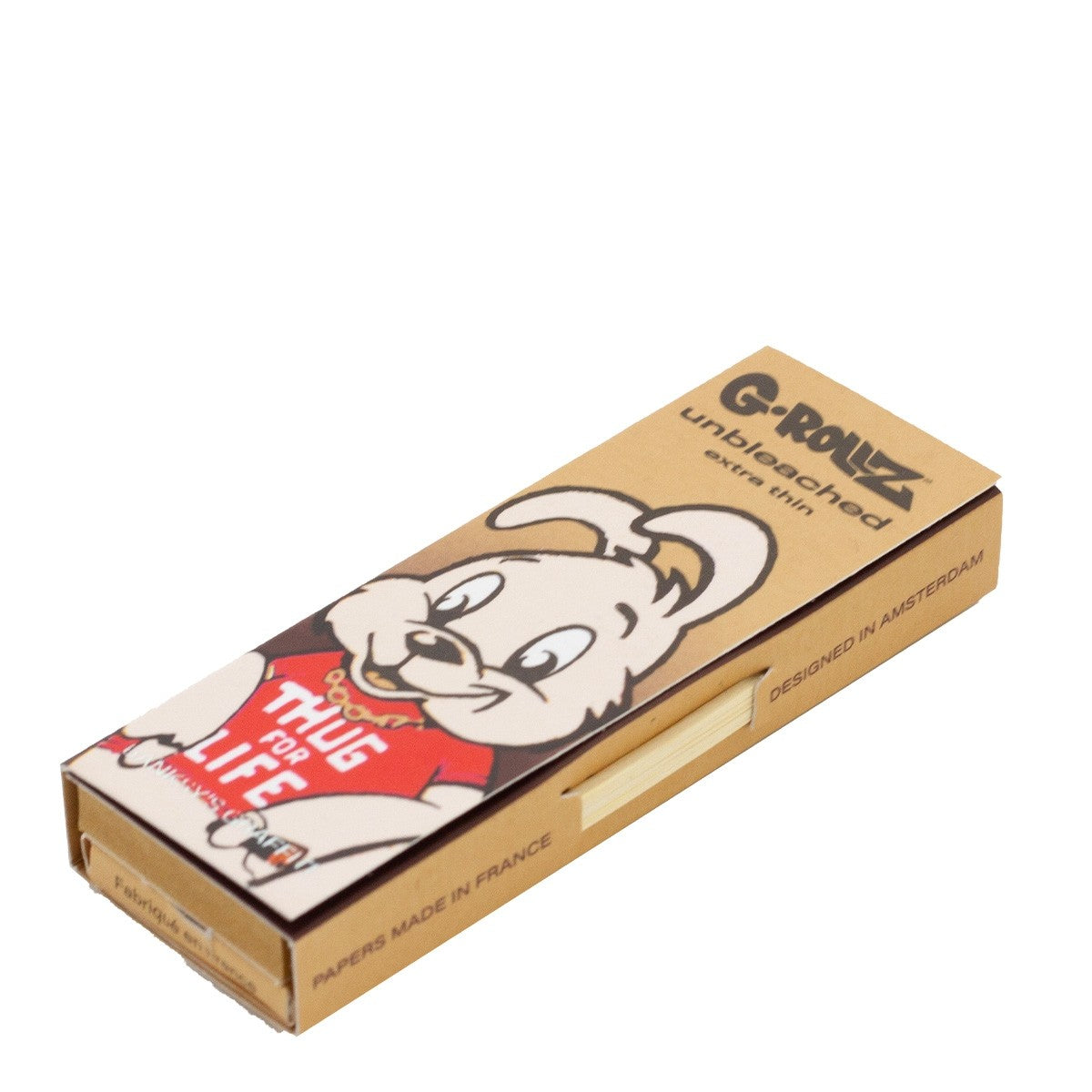 Papelillo G-Rollz Unbleach Extra Thin 1 1/4 + Tips Banksy