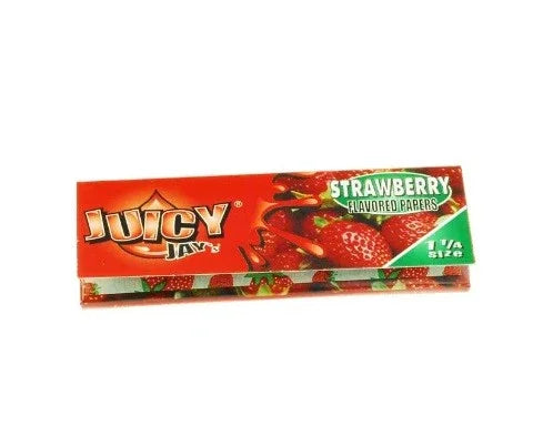 Papelillo sabor frutilla Juicy Jays con diseño de fresas, tamaño 1 1/4