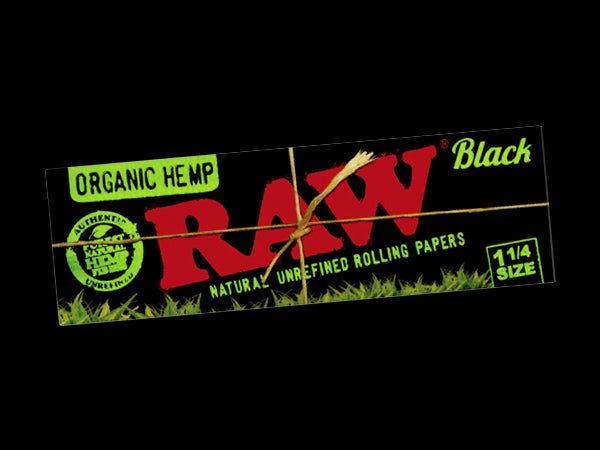 Papelillos RAW Black Organic Hemp 1 1/4
