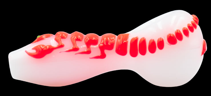 Pipa 10cm Pyrex Escorpio Fluorecente Naranja