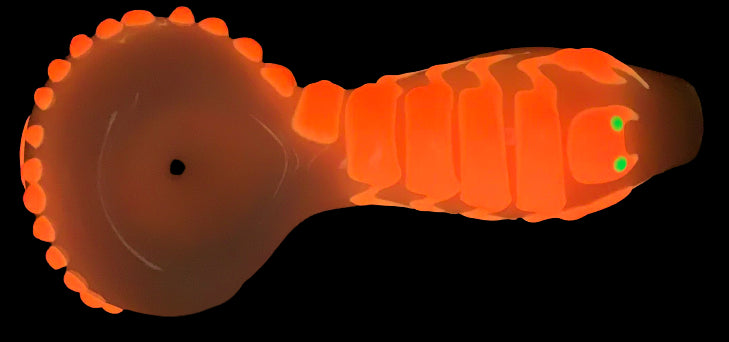 Pipa 10cm Pyrex Escorpio Fluorecente Naranja