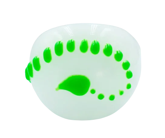 Pipa 10cm Pyrex Escorpio Fluorecente Verde