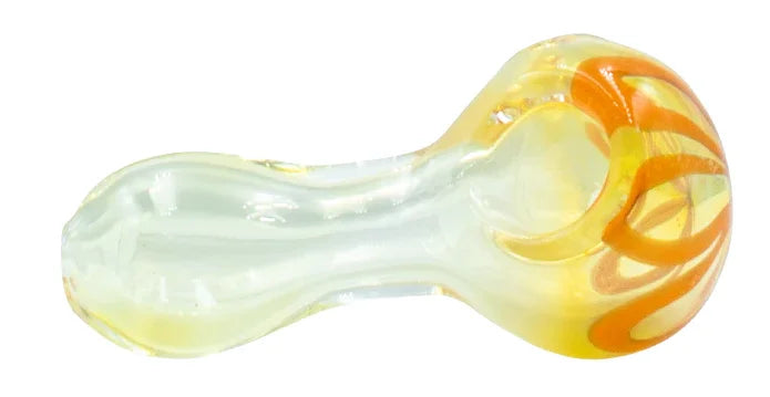 Pipa 7cm Pyrex Flor Amarillo Naranja