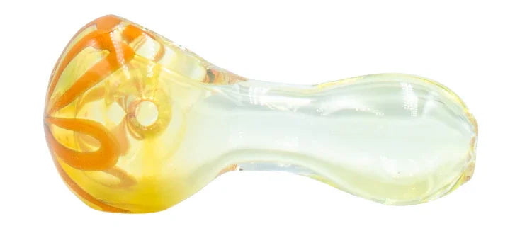 Pipa 7cm Pyrex Flor Amarillo Naranja