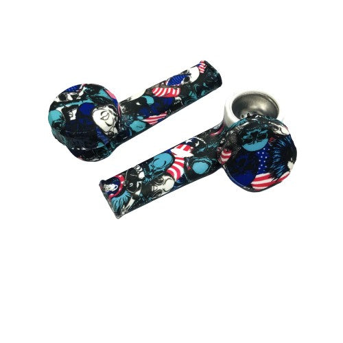 Pipa De Silicona 9 Cm WaterPrint American