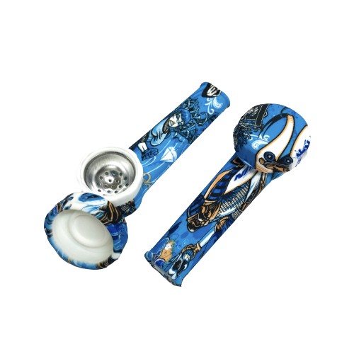 Pipa De Silicona 9 Cm WaterPrint Catrinas