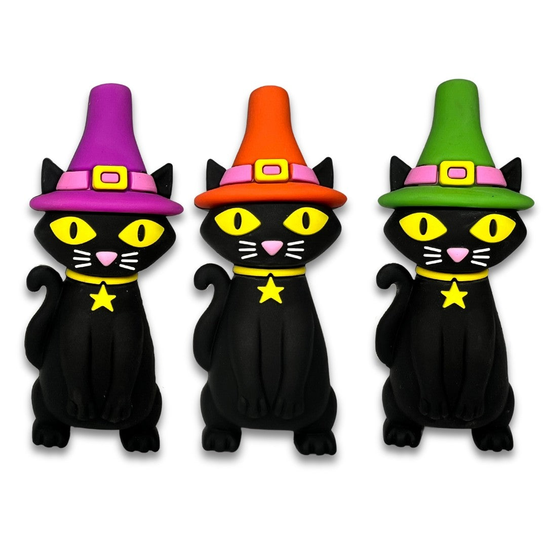 Pipa Gato Negro De Silicona