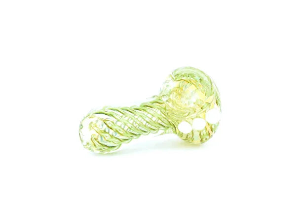 Pipa Pyrex 6 cms 3 Puntitos Verde Blanca