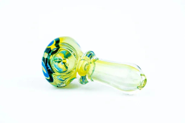 Pipa Pyrex 6 cms 4 Hojas Azul Turquesa