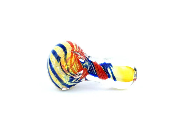 Pipa Pyrex 6 cms Torbellino Amarillo Azul Roja