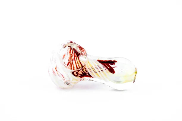 Pipa Pyrex 6 cms Torbellino Roja Blanca