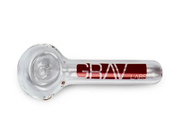 Pipa Tipo GravLab 7cm Clear Roja