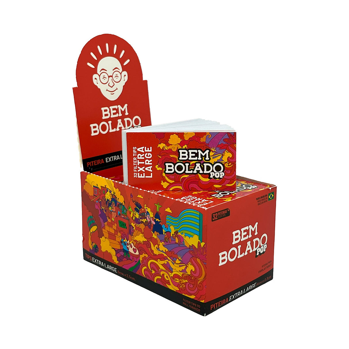 Boquillas Pop Extra Large 32u Bem Bolado - display caja completa