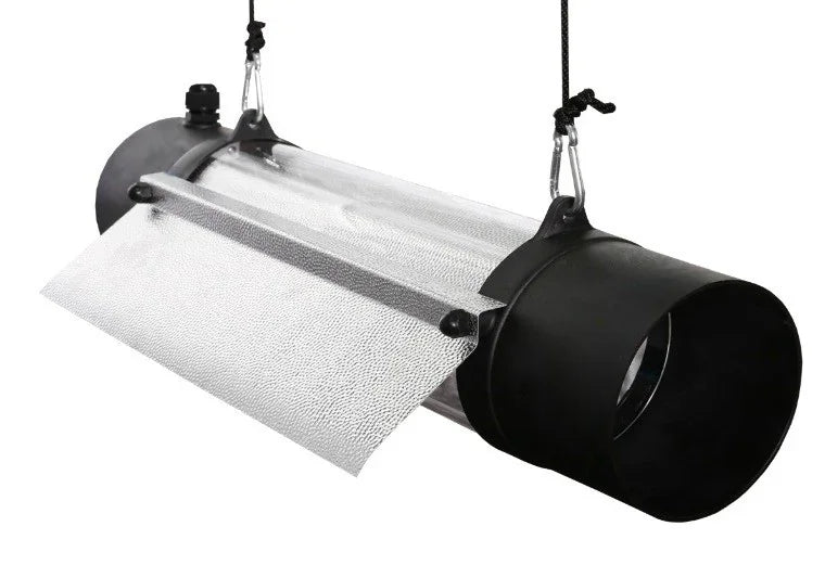 Reflector tubular Protube para cultivo indoor, colgante, con superficie reflectante y ventilación
