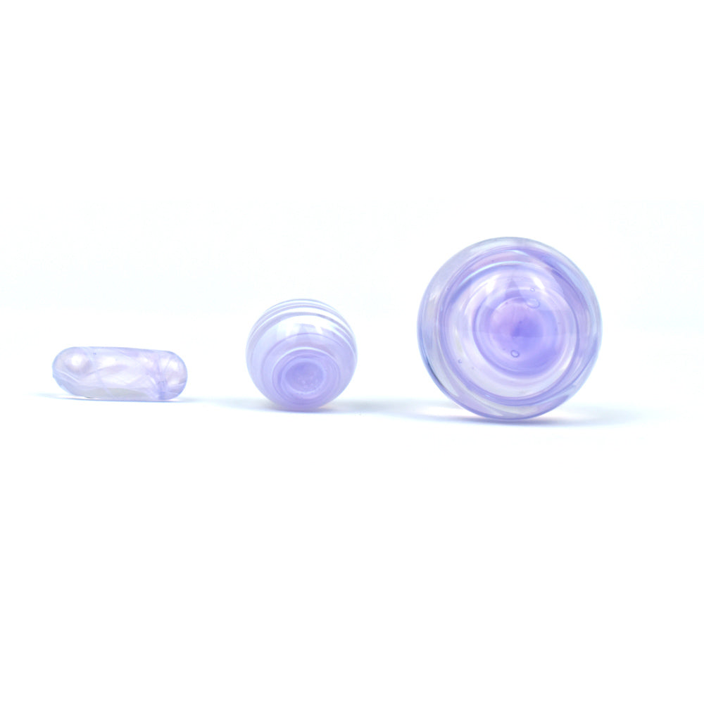 Marble Set Purple Calvoglass