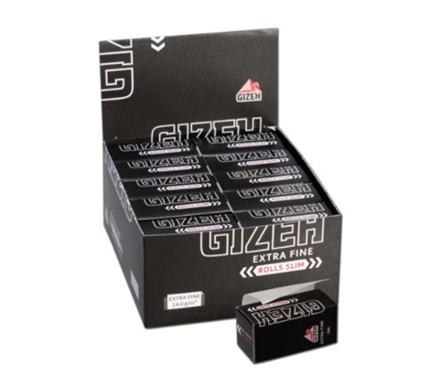 Papelillos Gizeh Rolls Extra fine Negro