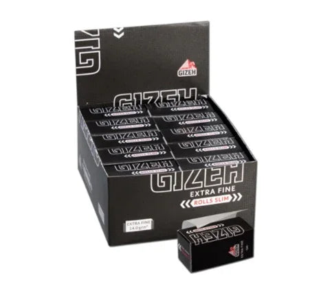 Papelillos Gizeh Rolls Extra fine Negro