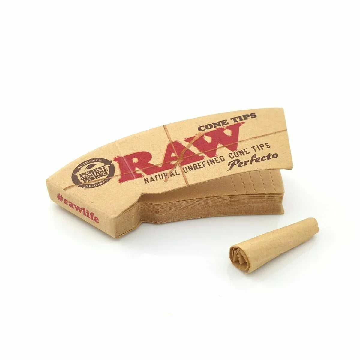 Filtros de cartón RAW natural sin refinar para armar conos, paquete y un filtro enrollado