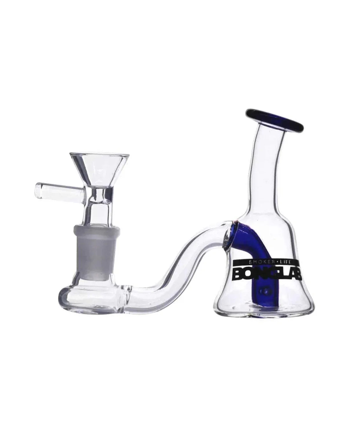 Bong Tiny Bell Extended 9cm Blue Bonglab