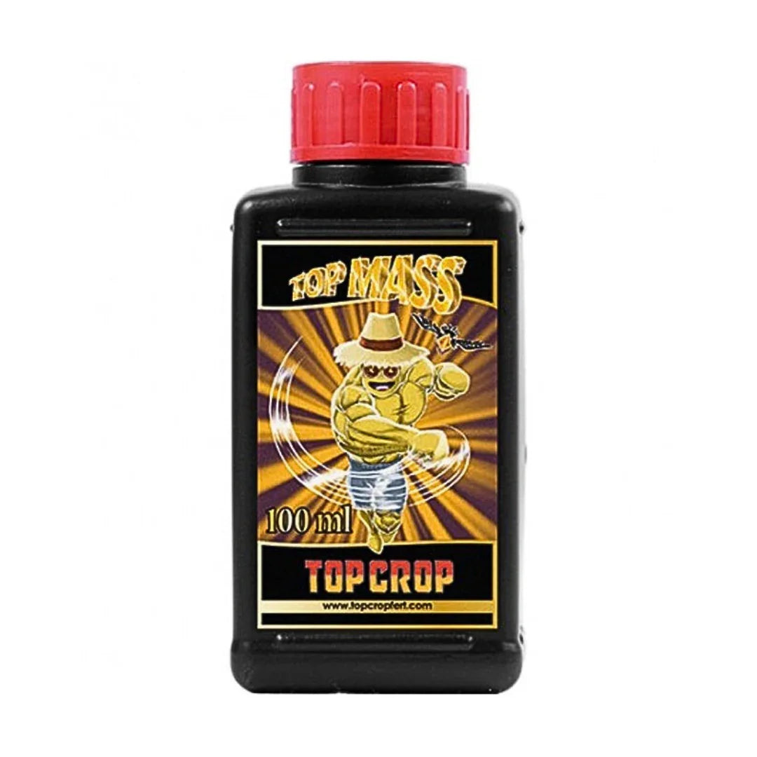 Botella de fertilizante Top Crop Top Mass 100 ml para cultivo indoor con tapa roja