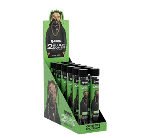 Tubo Cono Herbal Blunts x2 Green Punch Pets G-Rollz