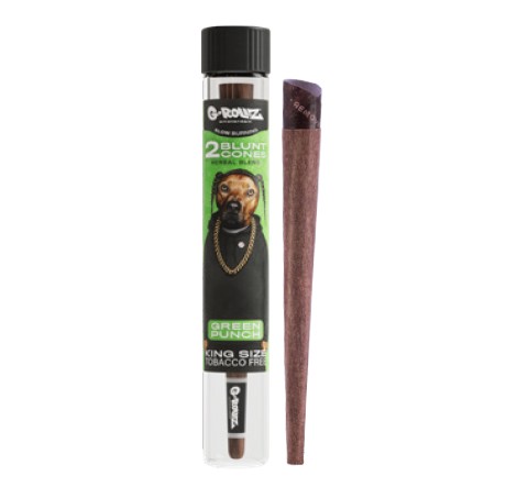 Tubo Cono Herbal Blunts x2 Green Punch Pets G-Rollz