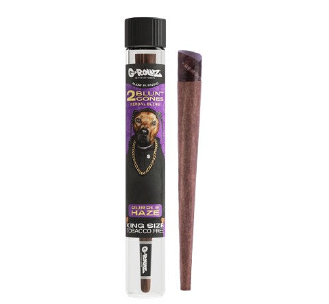 Tubo Cono Herbal Blunts x2 Purple Haze Pets G-Rollz