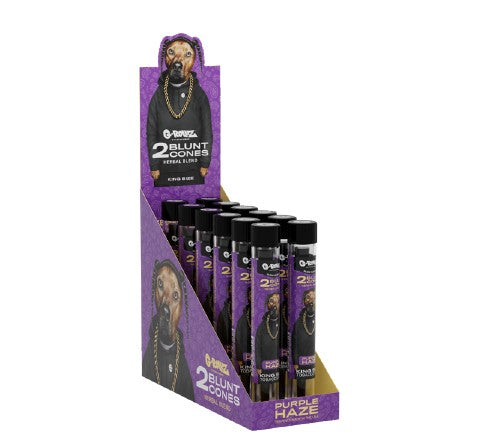 Tubo Cono Herbal Blunts x2 Purple Haze Pets G-Rollz