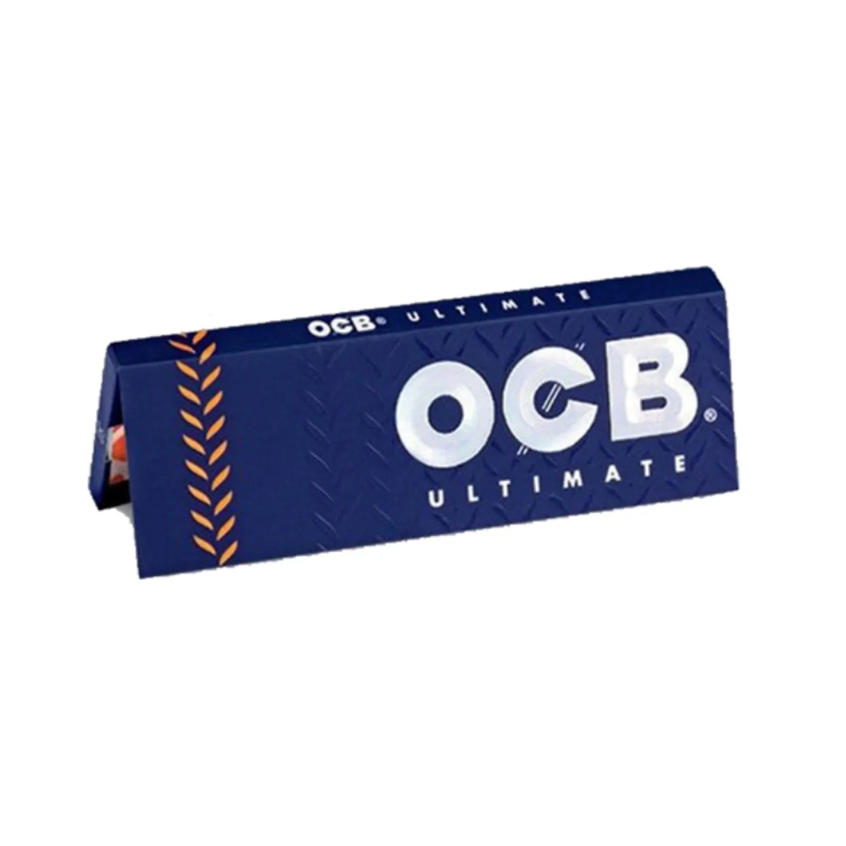 Libreta de papelillos OCB Ultimate azul para armar, fondo blanco, accesorio de fumado