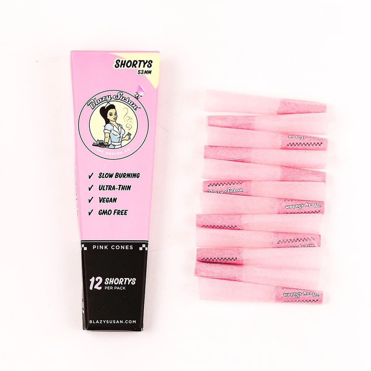 Conos Pre Roll Pink Shortys Pack 12u - Blazy Susan