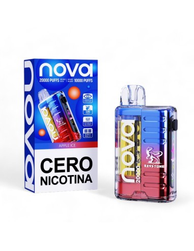 Vape Desechable Nova 20.000 Pff 0% nic - Apple Ice