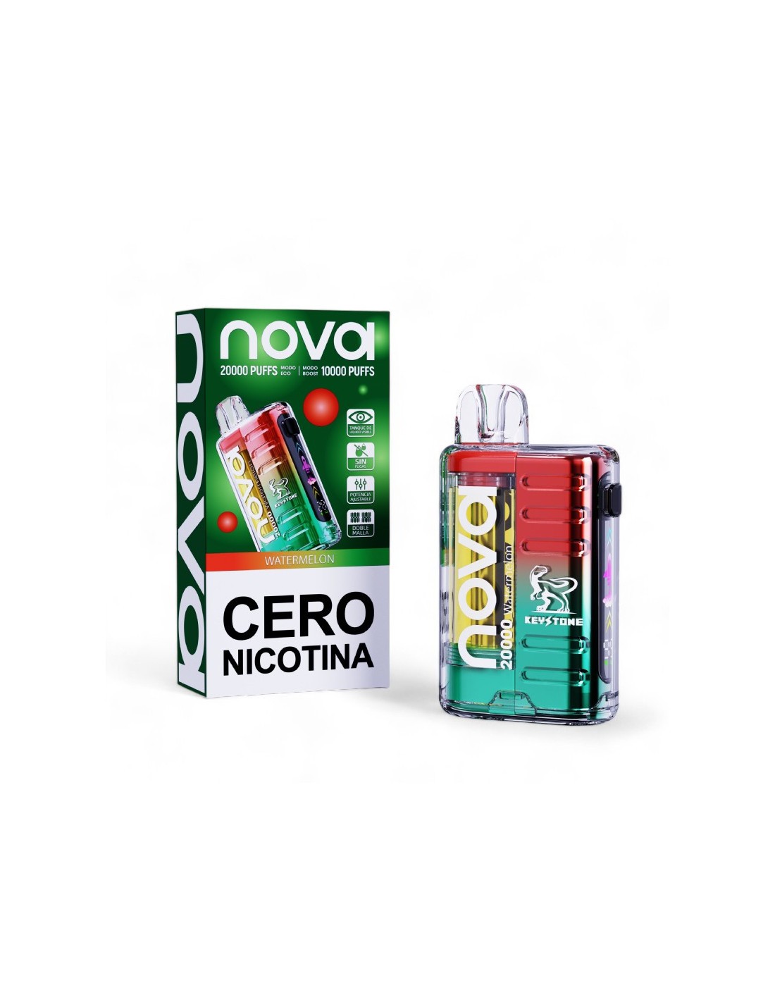 Vape Desechable Nova 20.000 Pff 0% nic - Watermelon