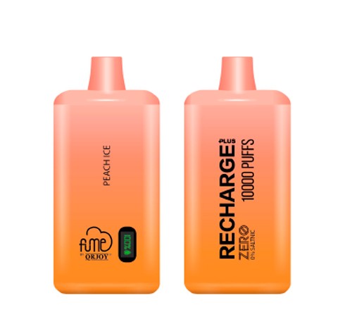 Vape Fume 10.000 Puff Recharge Plus 0% Nic Peach Ice