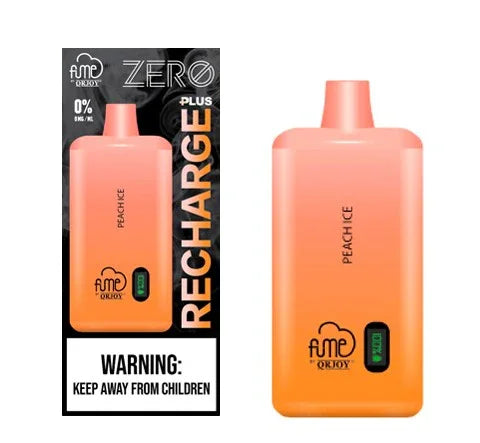 Vape Fume 10.000 Puff Recharge Plus 0% Nic Peach Ice