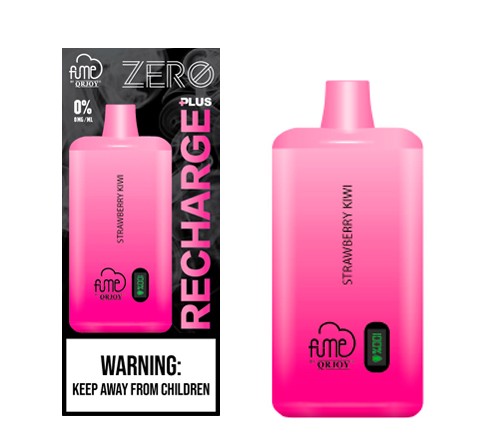 Vape Fume 10.000 Puff Recharge Plus 0% Nic Strawberry Kiwi