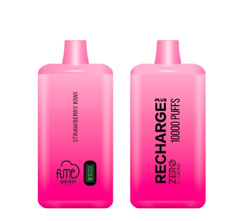 Vape Fume 10.000 Puff Recharge Plus 0% Nic Strawberry Kiwi