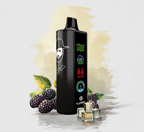 Vape Fume Nicky Jam 15.000 Puffs 0% Nic Black Hat Black Ice (Black Berries)