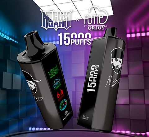 Vape Fume Nicky Jam 15.000 Puffs 0% Nic Black Hat Black Ice (Black Berries)